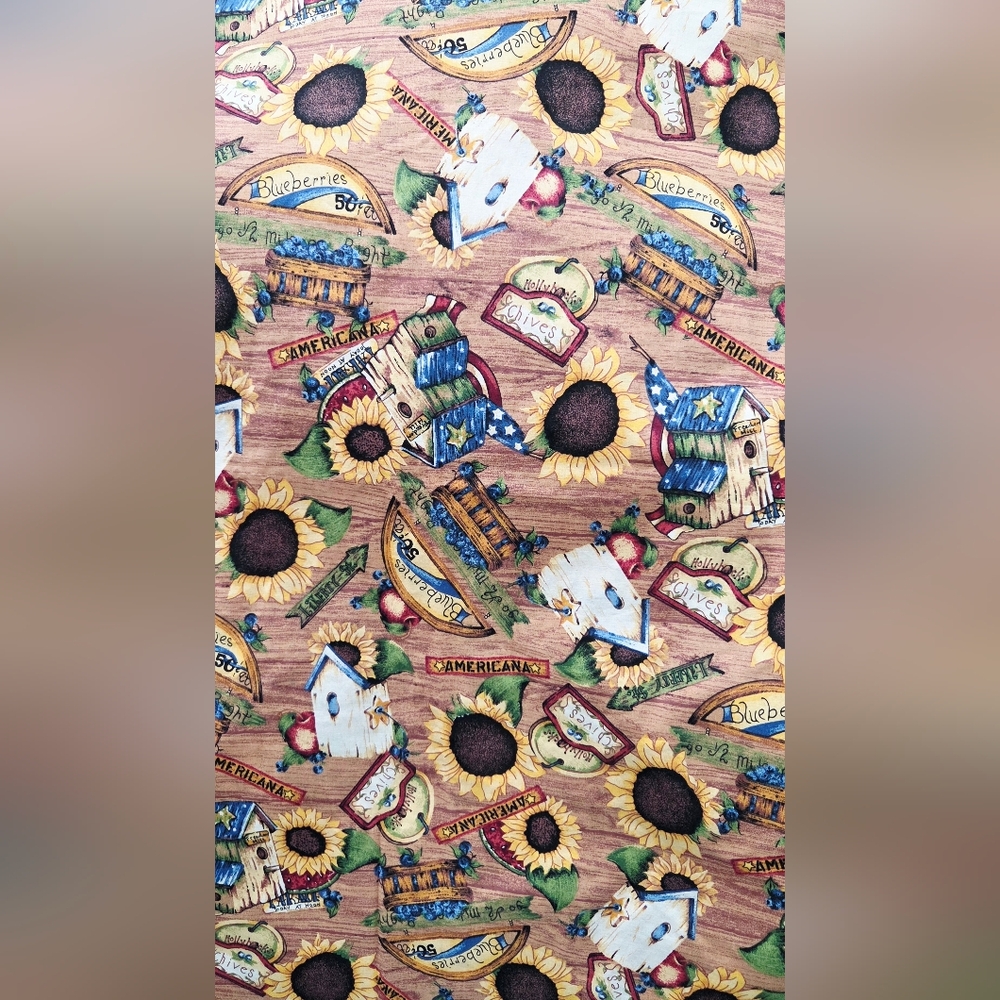 NEW Springs Industries "Americana" Fabric (44" W X 10' L) 100% Cotton